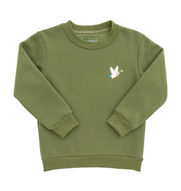 Itsy Bitsy Hunter Green Mallard Pullover
