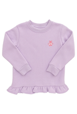 Itsy Bitsy Lavender Ballet Slipper Ruffle Sweatshirt