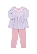 Itsy Bitsy Purple and Pink Bow Legging Set