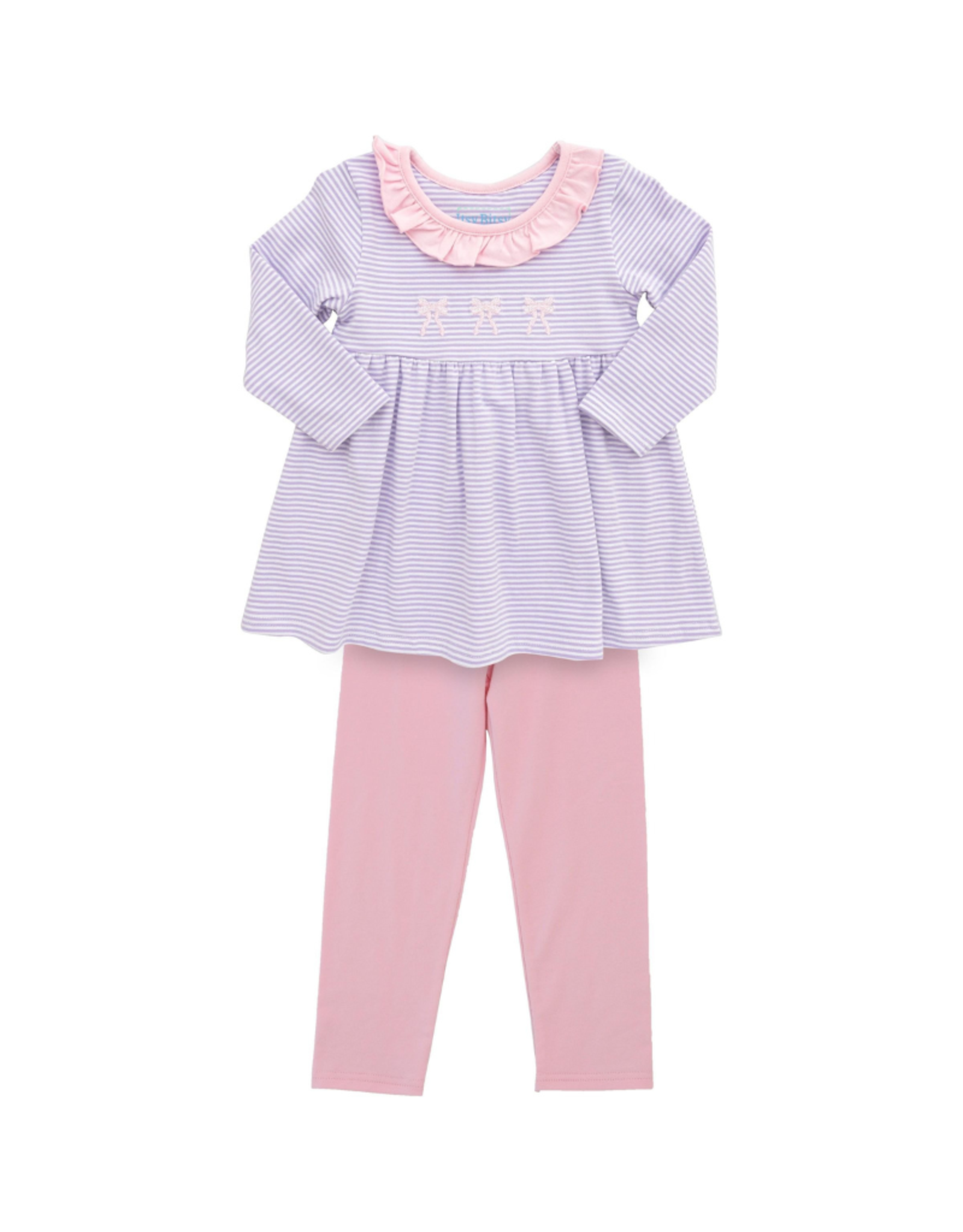 Itsy Bitsy Purple and Pink Bow Legging Set