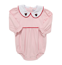 Itsy Bitsy Pink Stripe LS Minnie Mouse Bubble