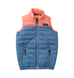 Prodoh Puffer Vest, Copen Blue Colorblock