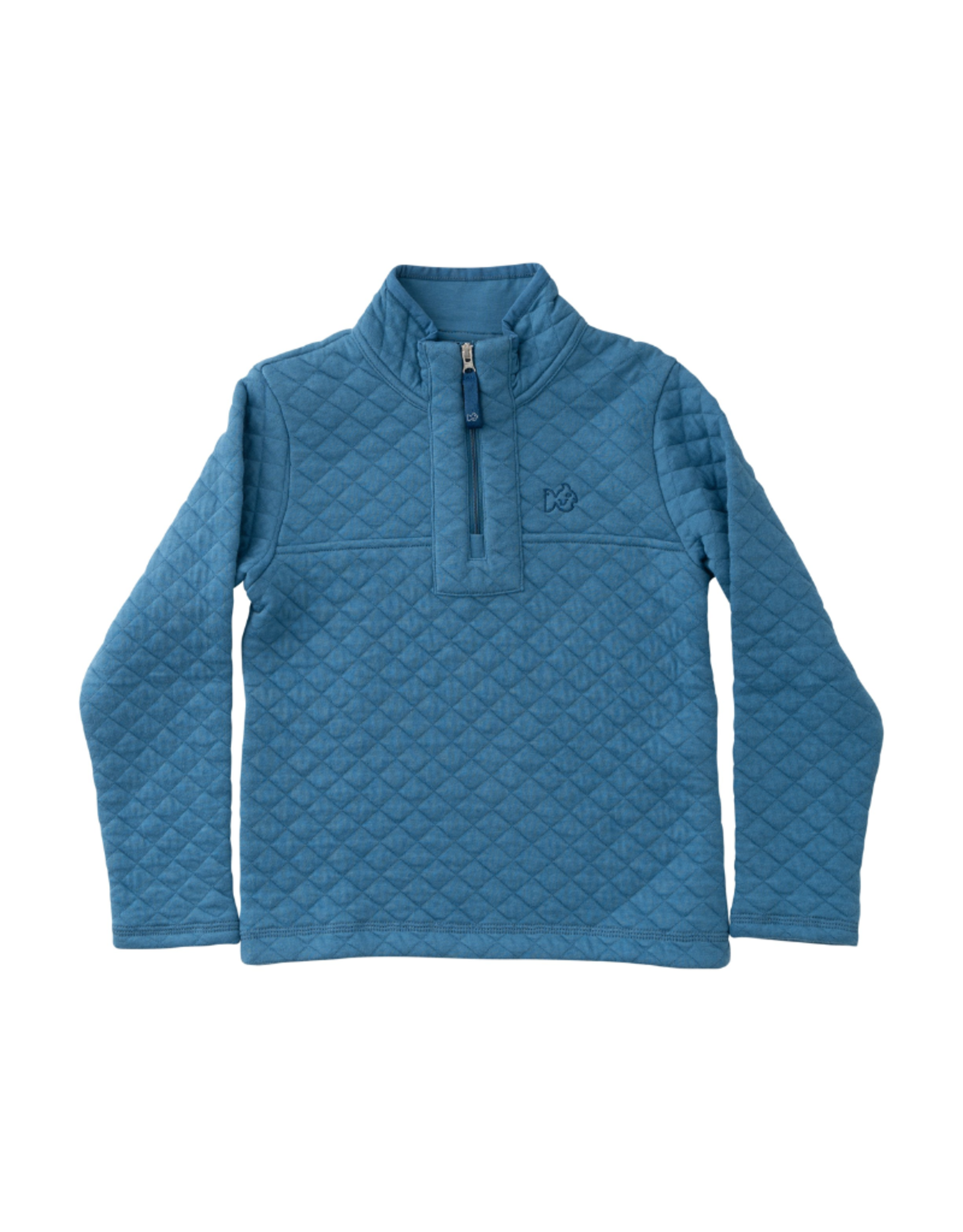 Prodoh Quilted Zip Pullover, Copen Blue