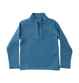 Prodoh Quilted Zip Pullover, Copen Blue