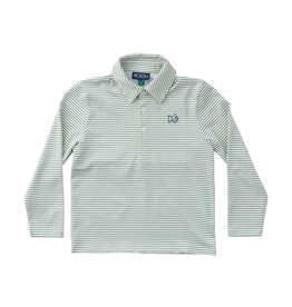 Prodoh LS Pro Performance Polo, Frosty Spruce Stripe