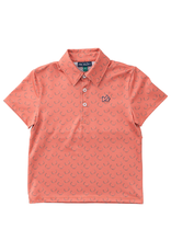 Prodoh SS Pro Performance Polo, Crabapple Antler Print