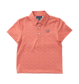 Prodoh SS Pro Performance Polo, Crabapple Antler Print
