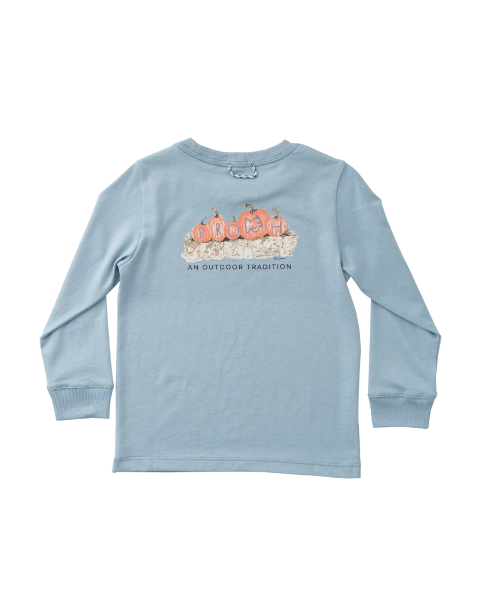 Prodoh LS Cotton T-Shirt, Ashley Blue