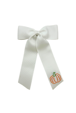 Hallie Sobie Co. Hand Stitched Bow, Pumpkin