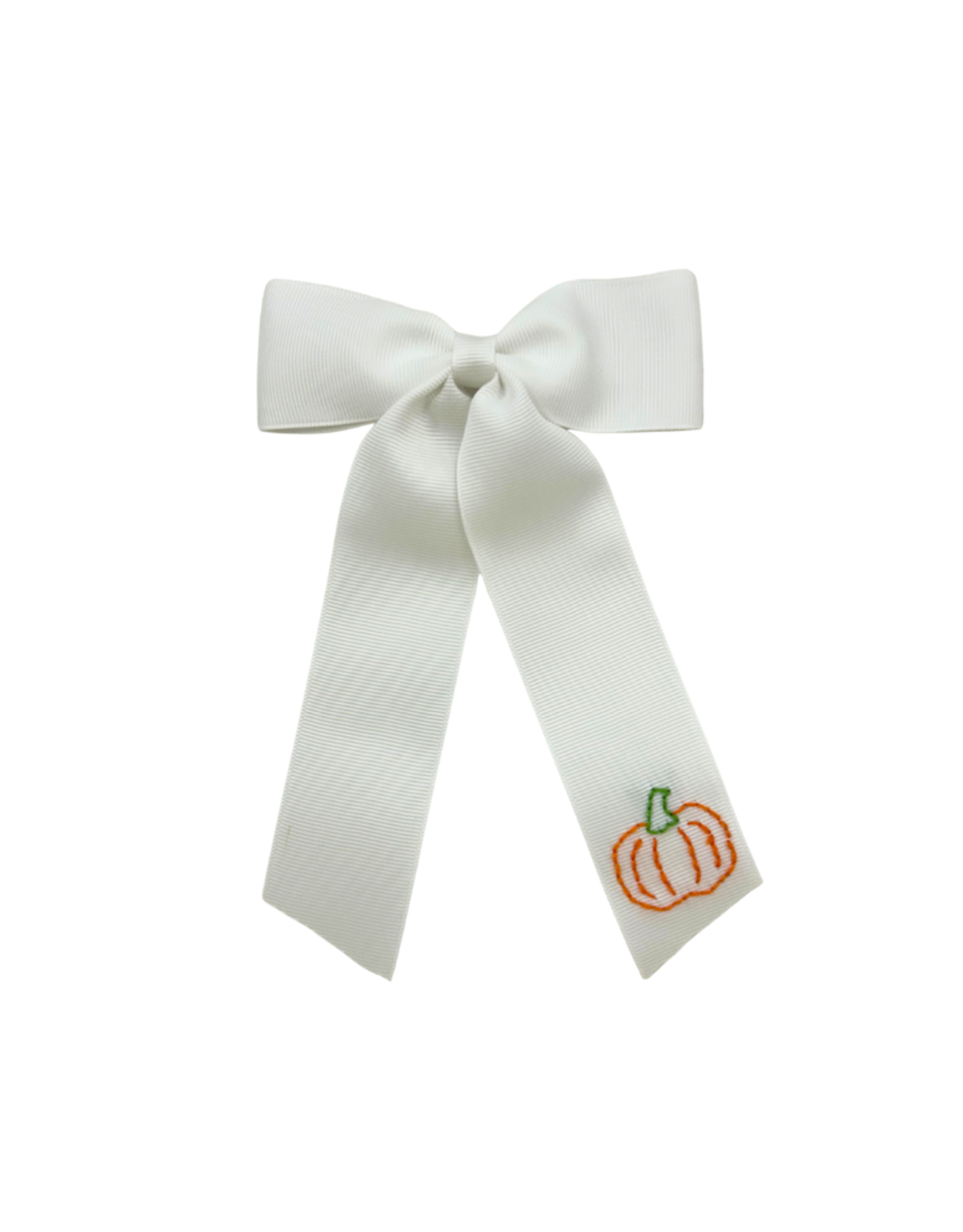 Hallie Sobie Co. Hand Stitched Bow, Pumpkin