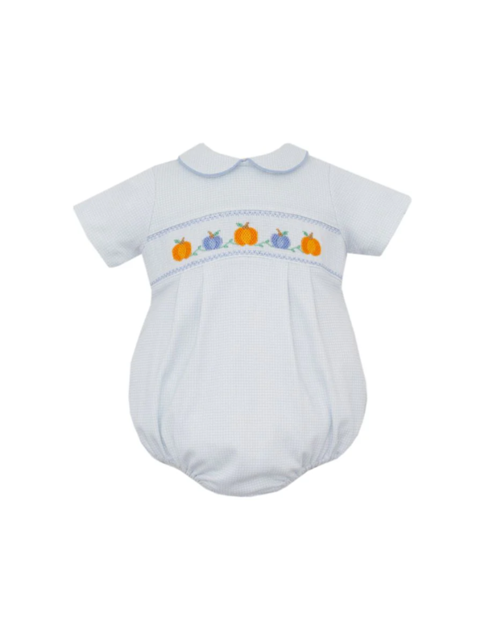 Petit Bebe Boy's Pumpkin Knit Check Bubble