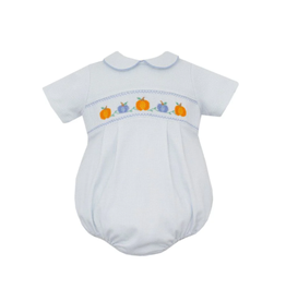 Petit Bebe Boy's Pumpkin Knit Check Bubble