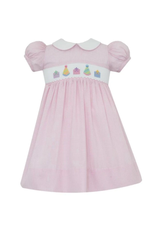 Petit Bebe Birthday Girl's Pink Gingham Dress