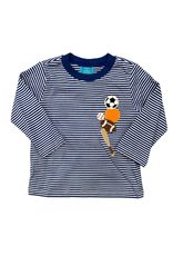 Claire and Charlie All Sports Royal Blue Knit Stripe Boys T-Shirt