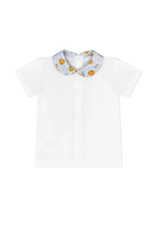 LullabySet Sibley Shirt - Legacy White, Pumpkin Patch Delight