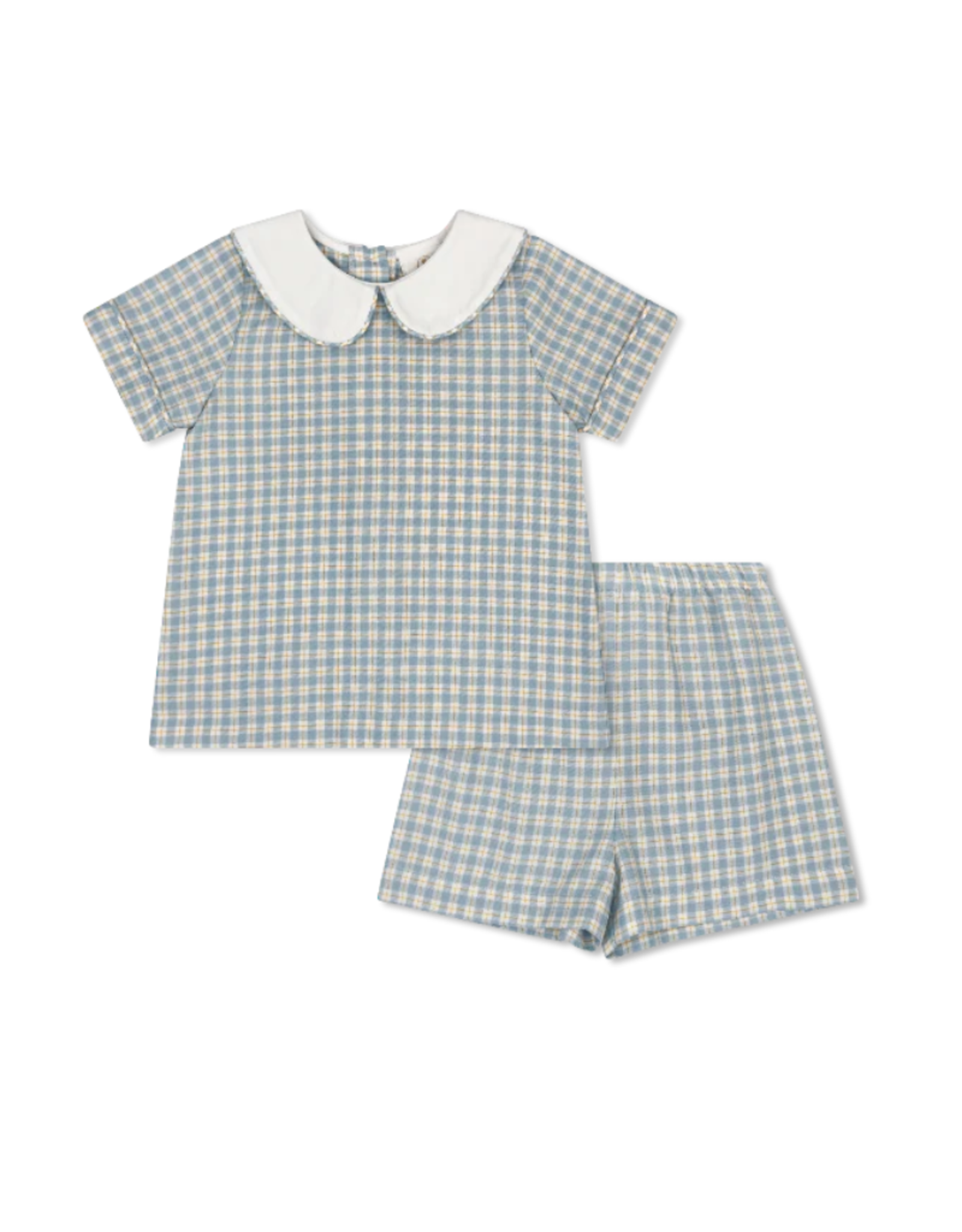 LullabySet Sibley Short Set, Sturbridge Plaid