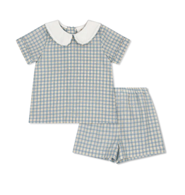 LullabySet Sibley Short Set, Sturbridge Plaid