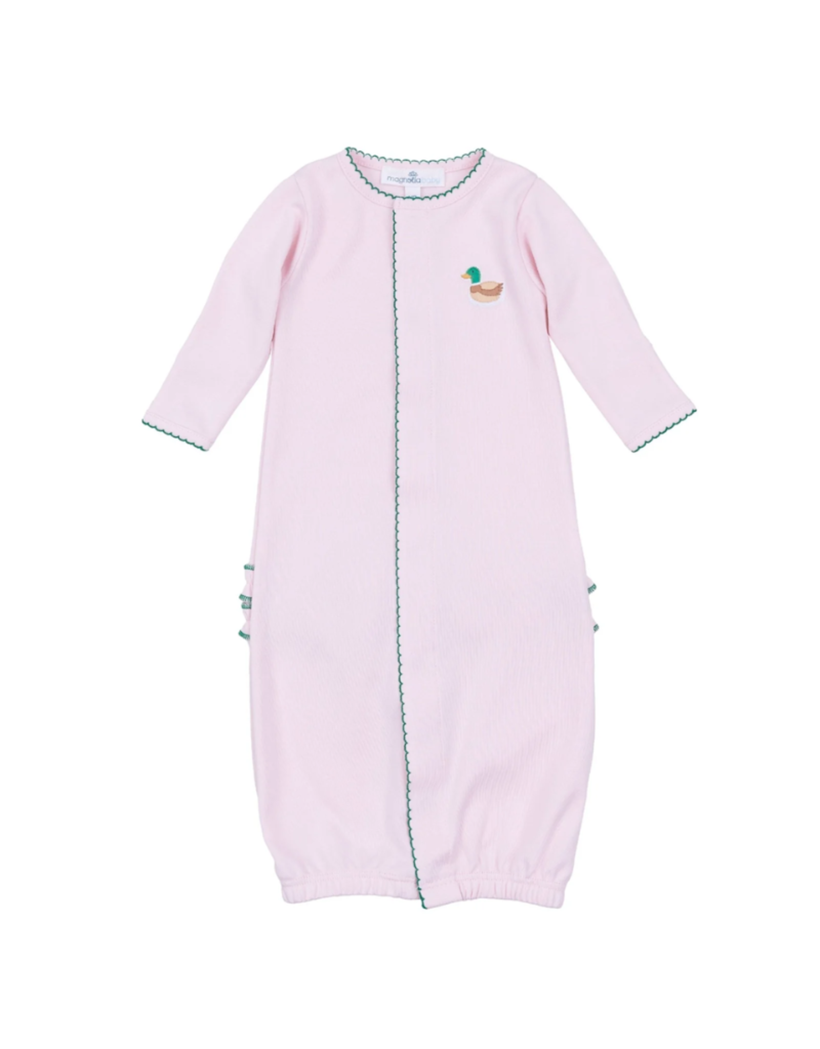 Magnolia Baby Pink Mini Mallard Embroidered Ruffle Converter Gown