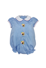 Zuccini Turkey Sybil Bubble, Periwinkle Mini Gingham