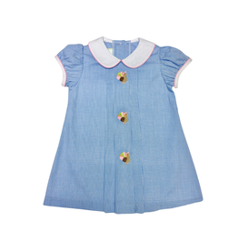 Zuccini Turkey Robyn Dress, Periwinkle Mini Gingham