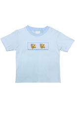 Zuccini Turkey Harry's Play Tee SS, Light Blue Bitty Stripe Knit