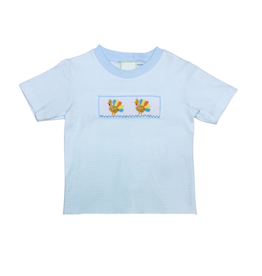 Zuccini Turkey Harry's Play Tee SS, Light Blue Bitty Stripe Knit