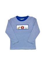 Zuccini Farm Harry's Play Tee SS, Royall Blue Bitty Knit