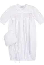 Feltman Brothers Girls Smocked Bud Take Me Home Gown White/Pink