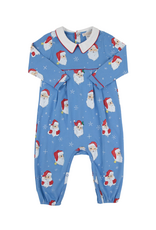 The Beaufort Bonnet Company LS Barbados Blue Bradford Romper, Dear Santa