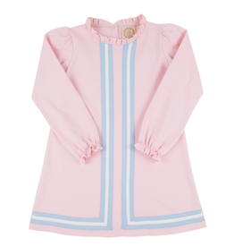 The Beaufort Bonnet Company Lizzie`s Luxe Leisure Dress, Palm Beach Pink and Beale St Blue