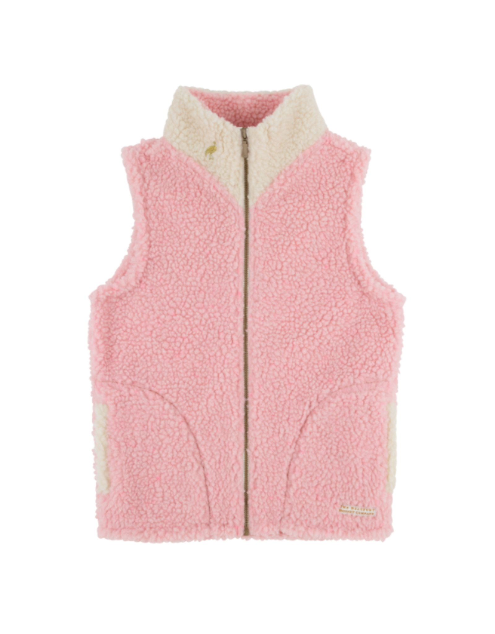 The Beaufort Bonnet Company Van Camp Sherpa Vest, Sandpearl Pink