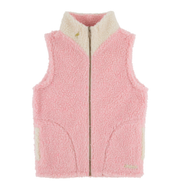 The Beaufort Bonnet Company Van Camp Sherpa Vest, Sandpearl Pink