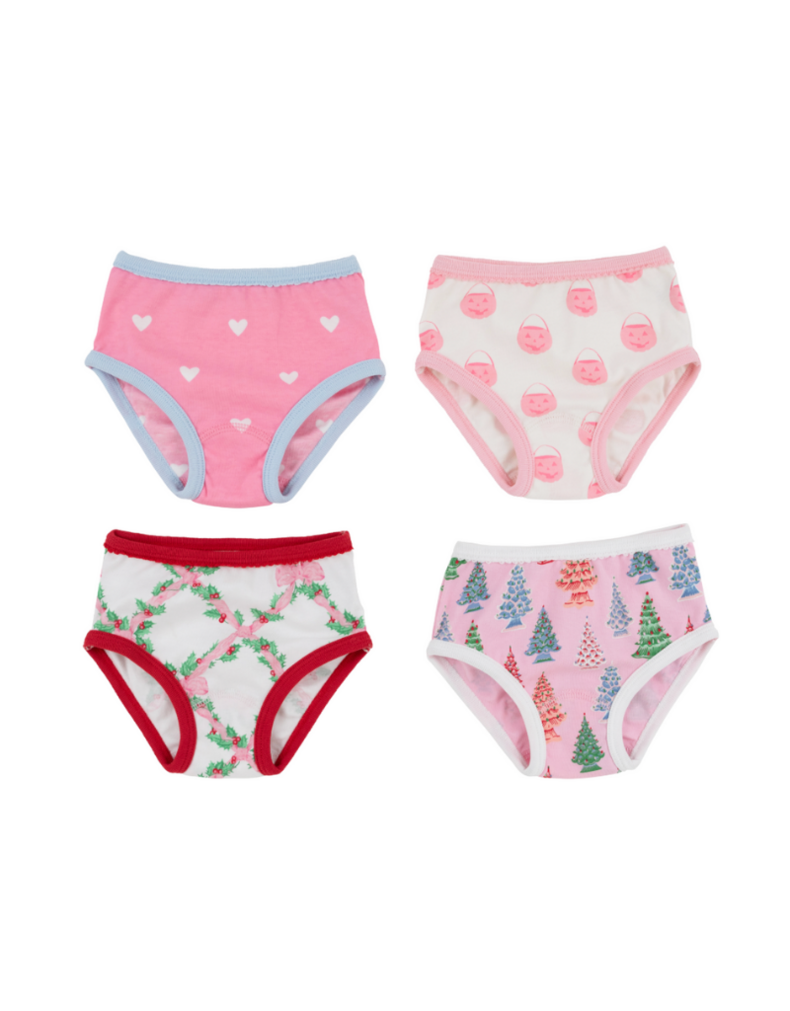 The Beaufort Bonnet Company Pippy`s Underpinnings 4 Pair Set, Holiday Assortment