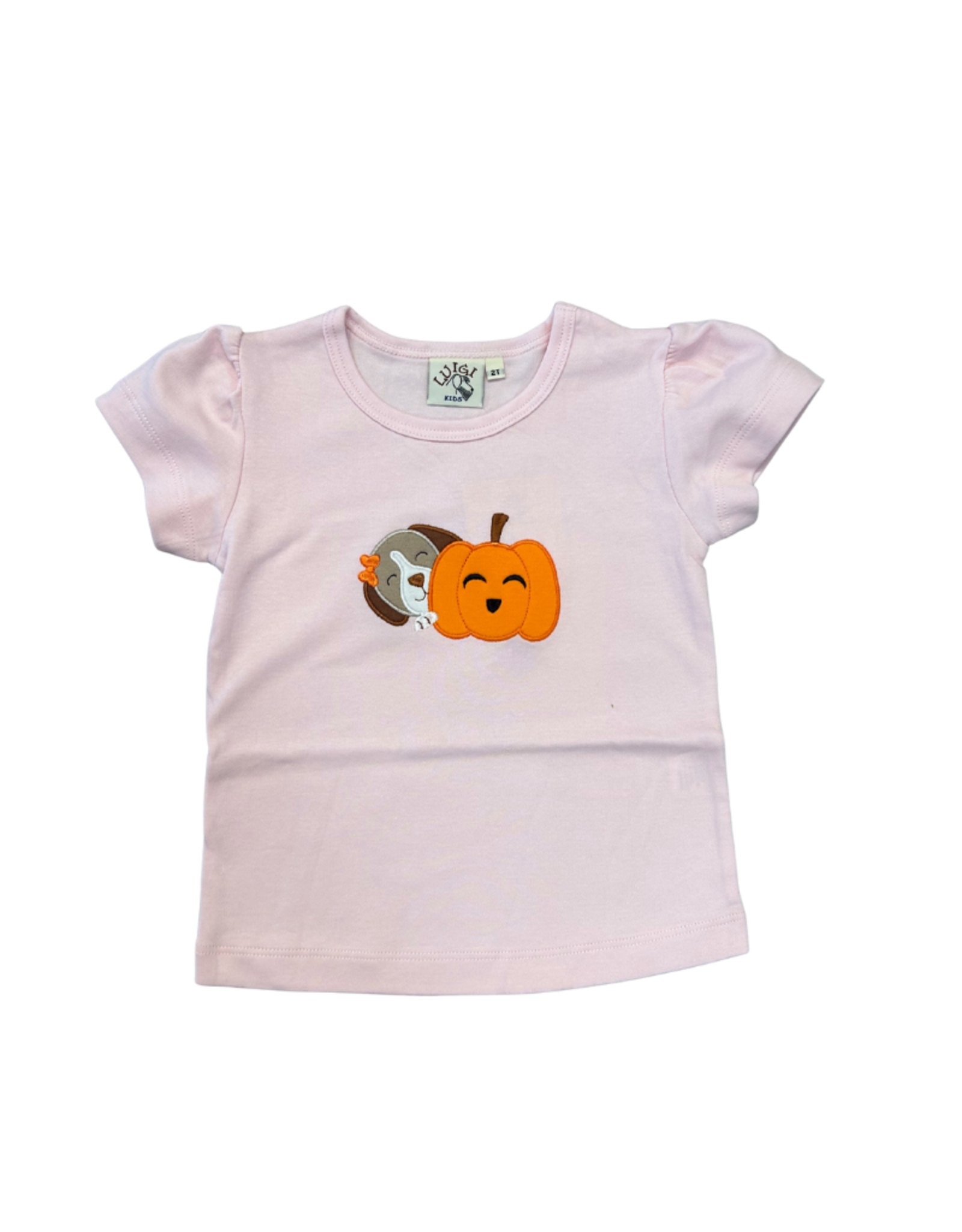 Luigi Pink Top, Pumpkin and Dog