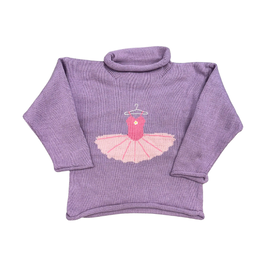 Luigi Lavender Roll Neck Sweater with Ballerina Tutu
