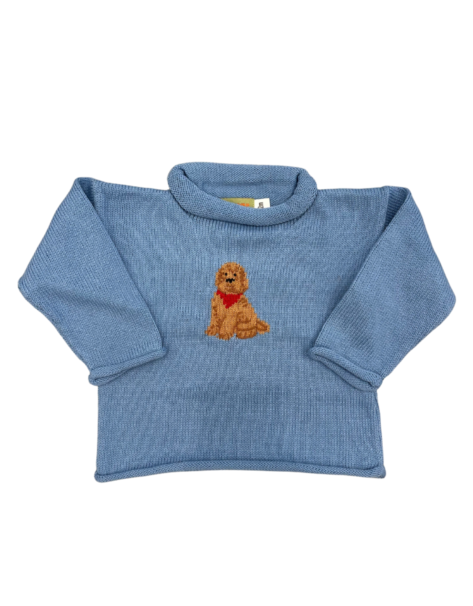Luigi Chambrey Rolled Neck Sweater with  Doodle