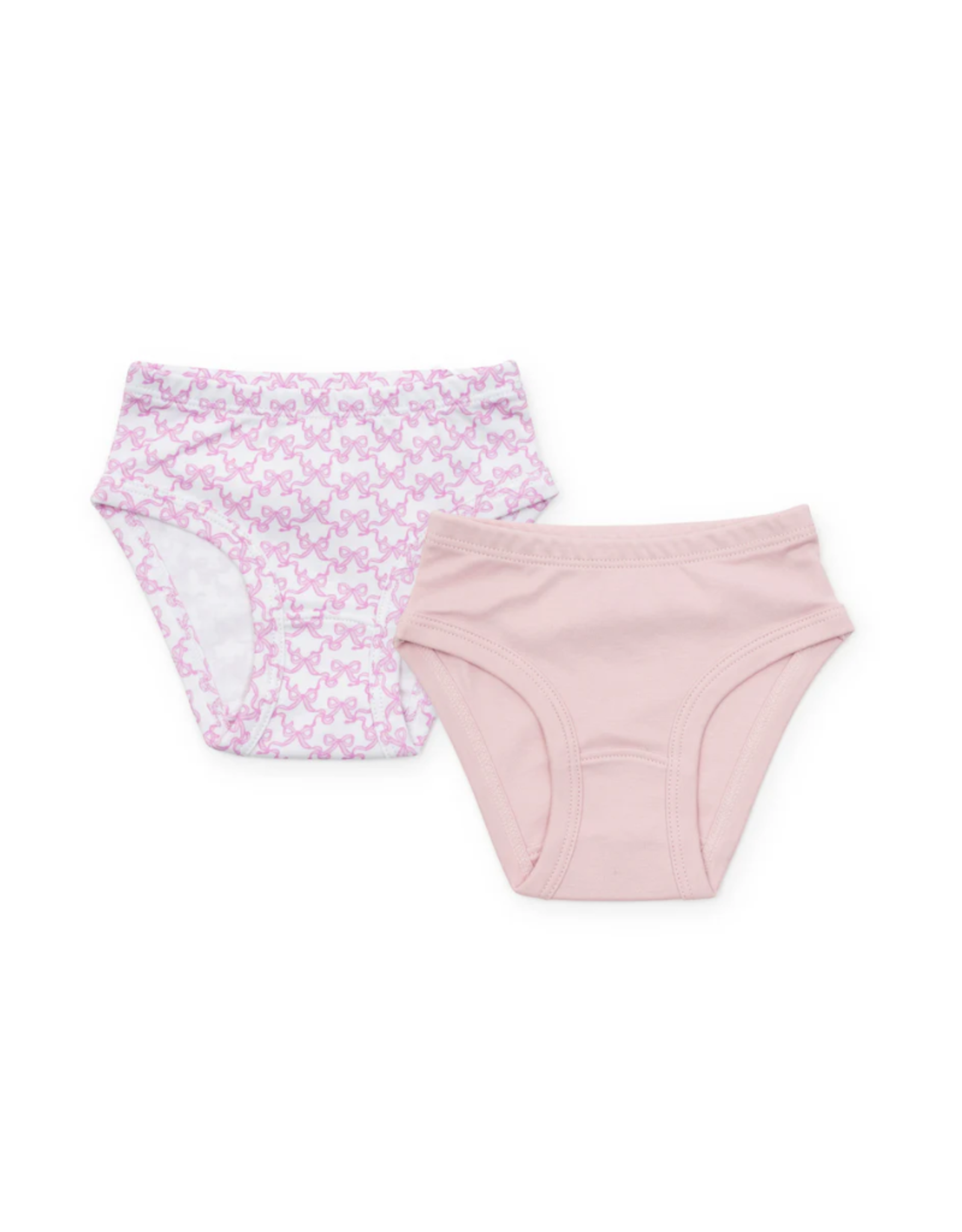 Lila + Hayes Lauren Underwear Set, Bows/Light Pink
