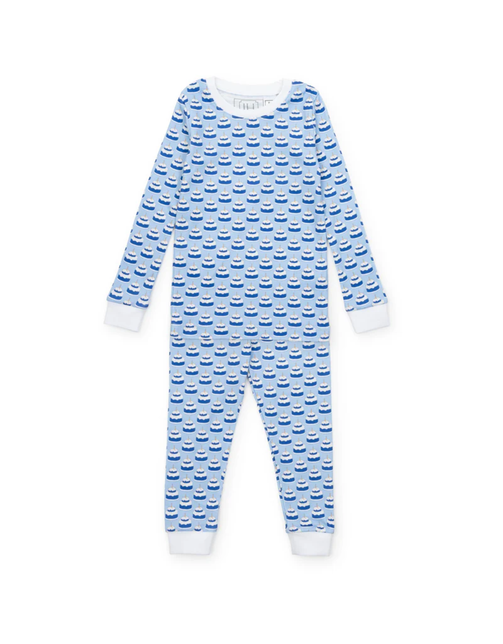 Lila + Hayes Grayson Pajama Set, Birthday Cake Blue