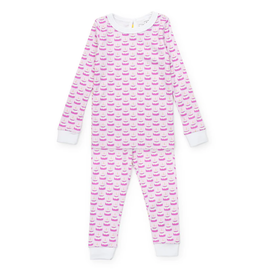 Lila + Hayes Ava Pajama Set, Birthday Cake Pink
