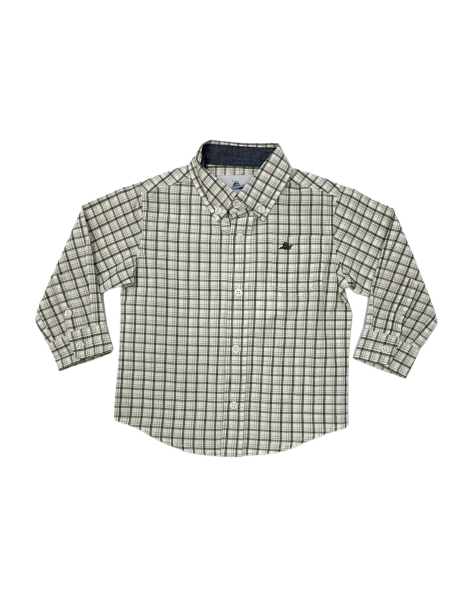 SouthBound Long Sleeve Dress Shirt - Green/Shadow