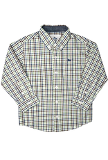 SouthBound Long Sleeve Dress Shirt - Navy/Aspen Green