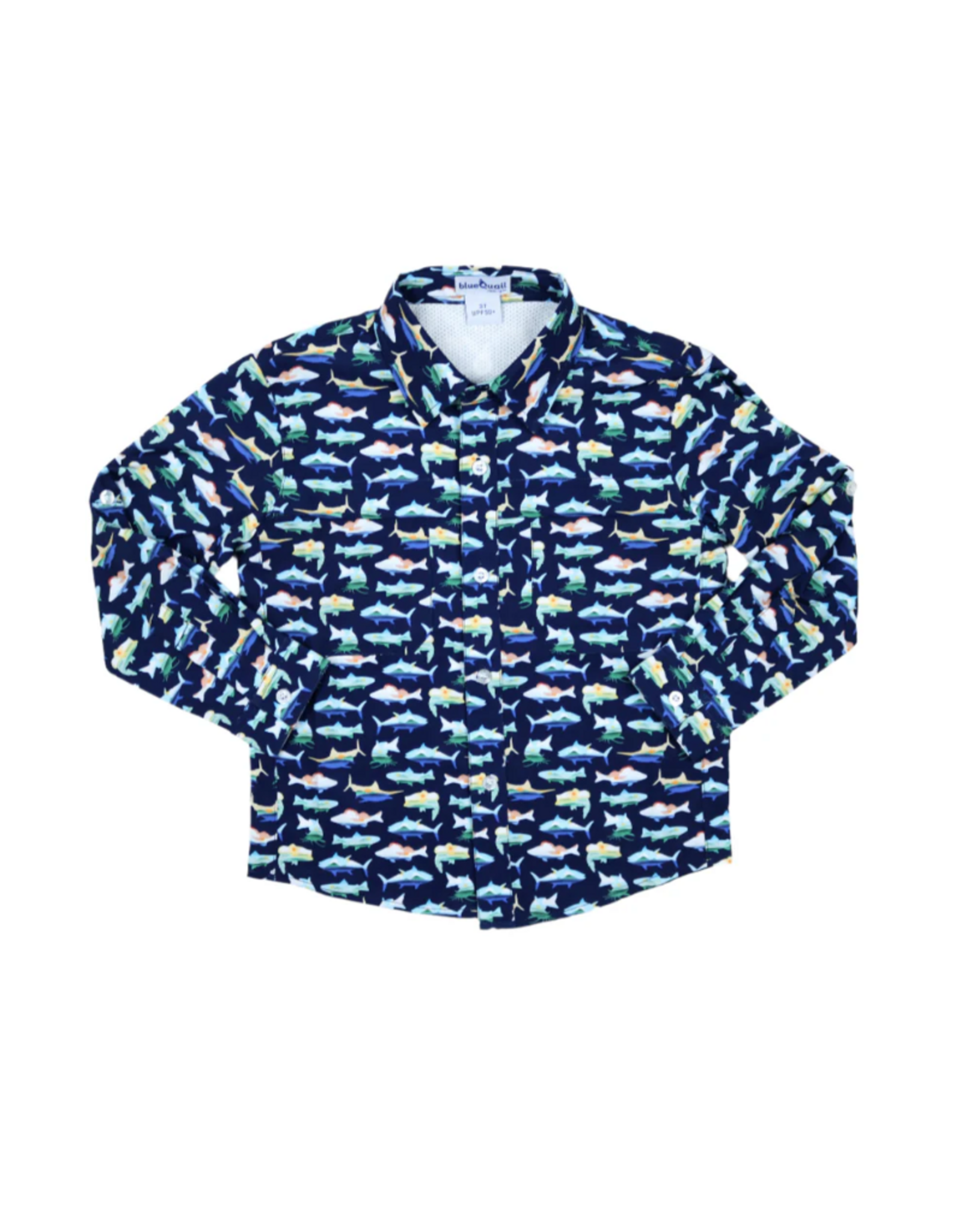 BlueQuail Clothing Co. Catch of the Day Long Sleeve Button Down Shirt
