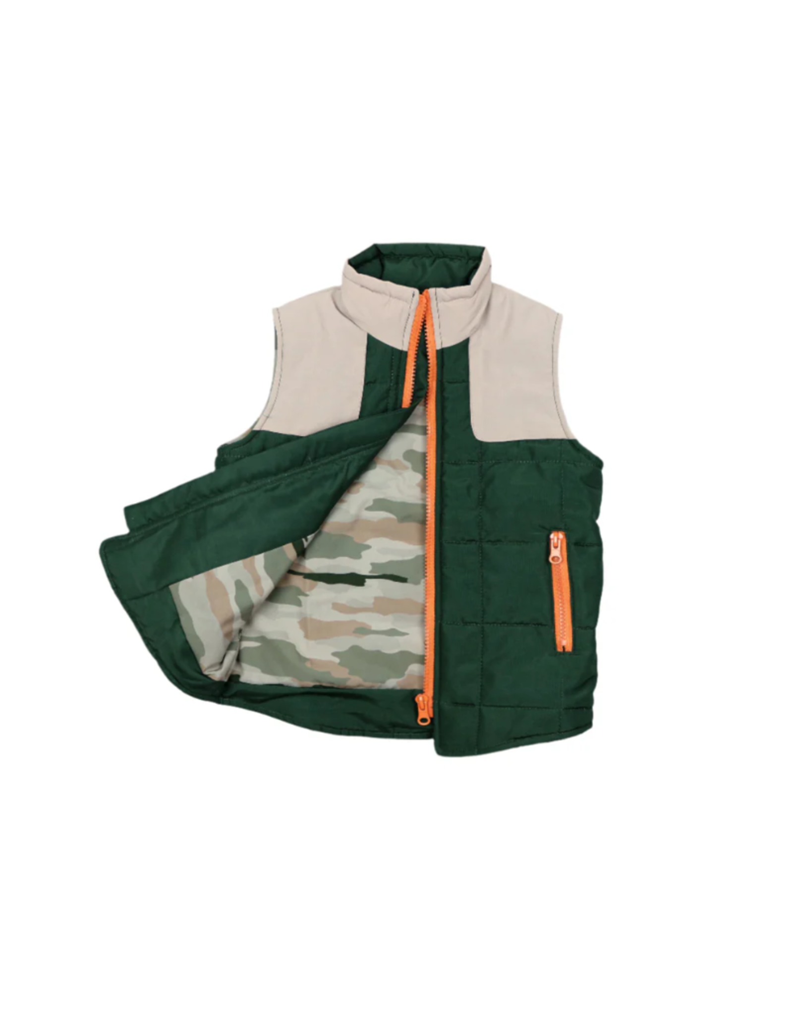 BlueQuail Clothing Co. Green/Khaki Classic Camo Vest