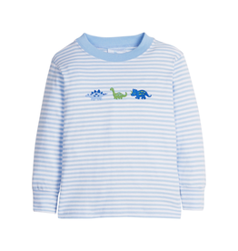 Little English Embroidered T-Shirt - Dinosaur
