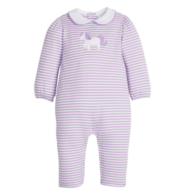 Little English Peter Pan Applique Romper - Unicorn
