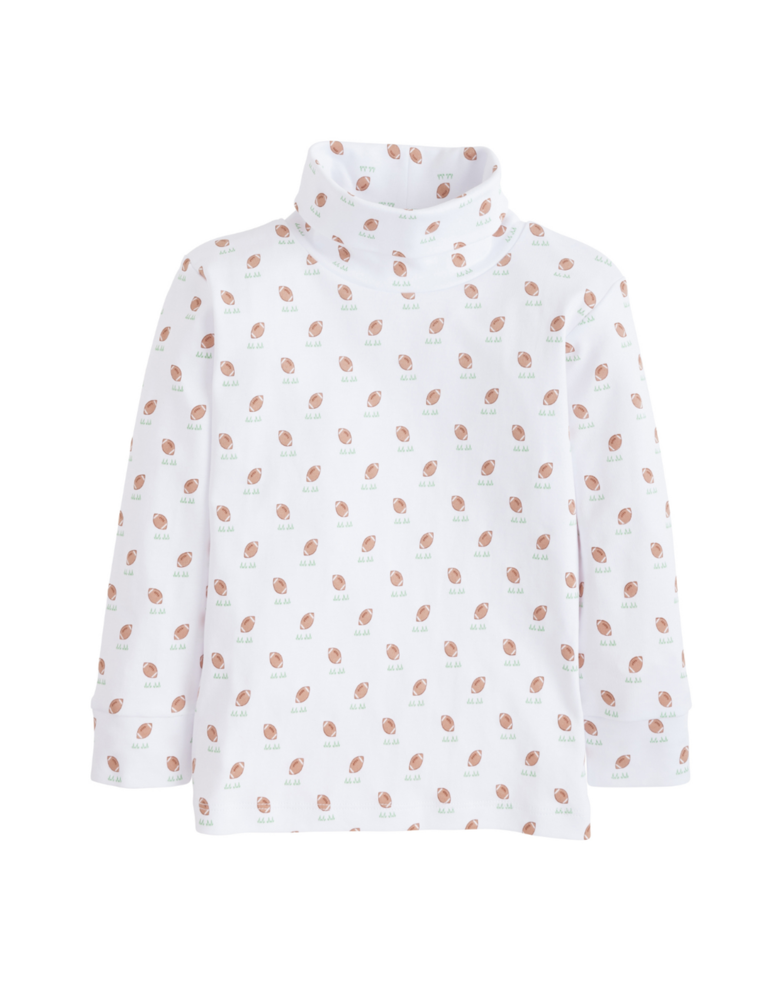 Little English Football Printed Turtlenuck