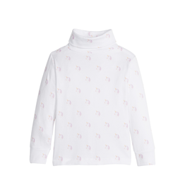Little English Unicorn Printed Turtleneck