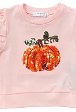 Lulu Bebe LLC Pumpkin Pink Puff Sleeve Shirt