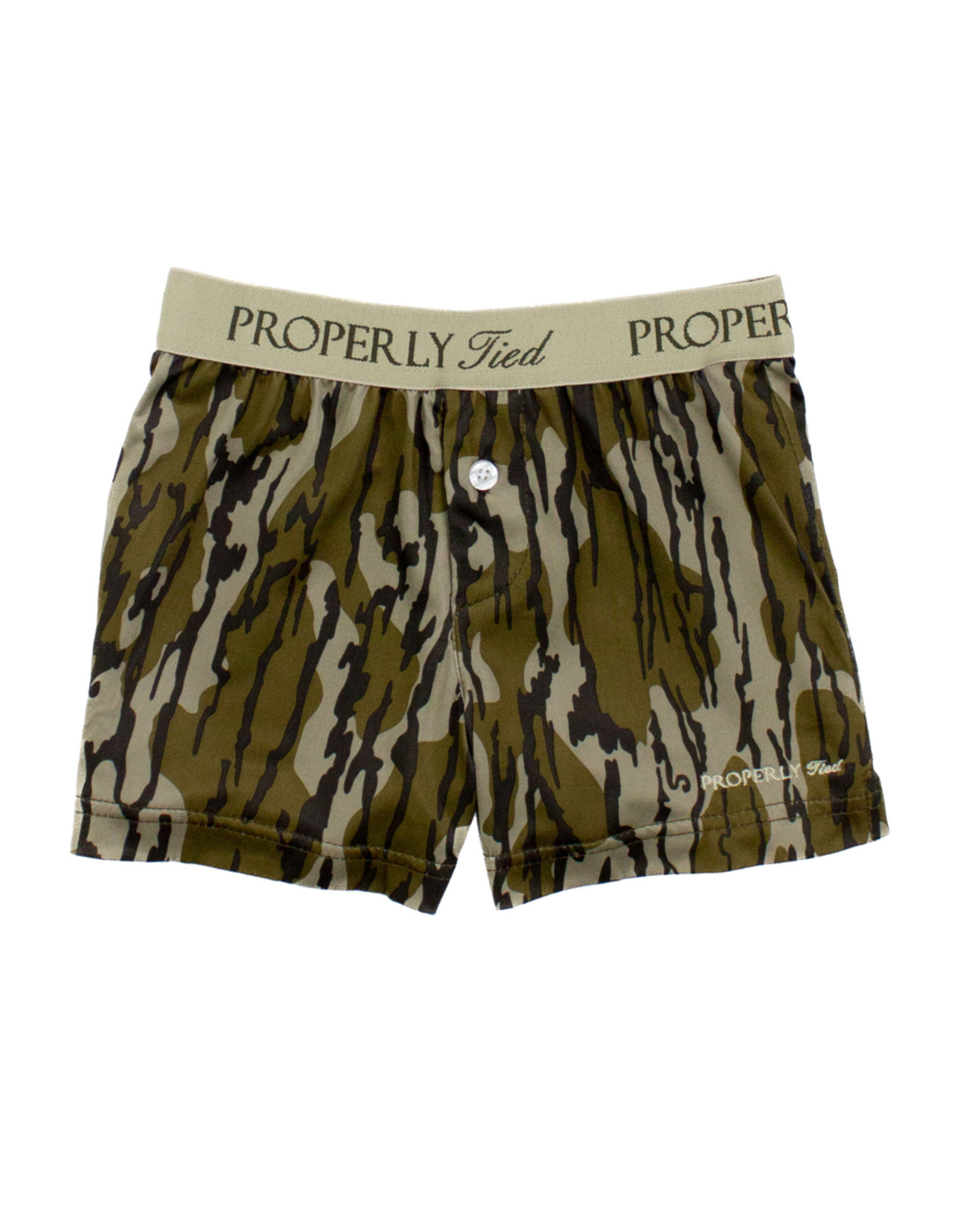 Properly Tied Inlet Boxer, Mossy Oak Bottomland