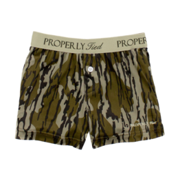 Properly Tied Inlet Boxer, Mossy Oak Bottomland